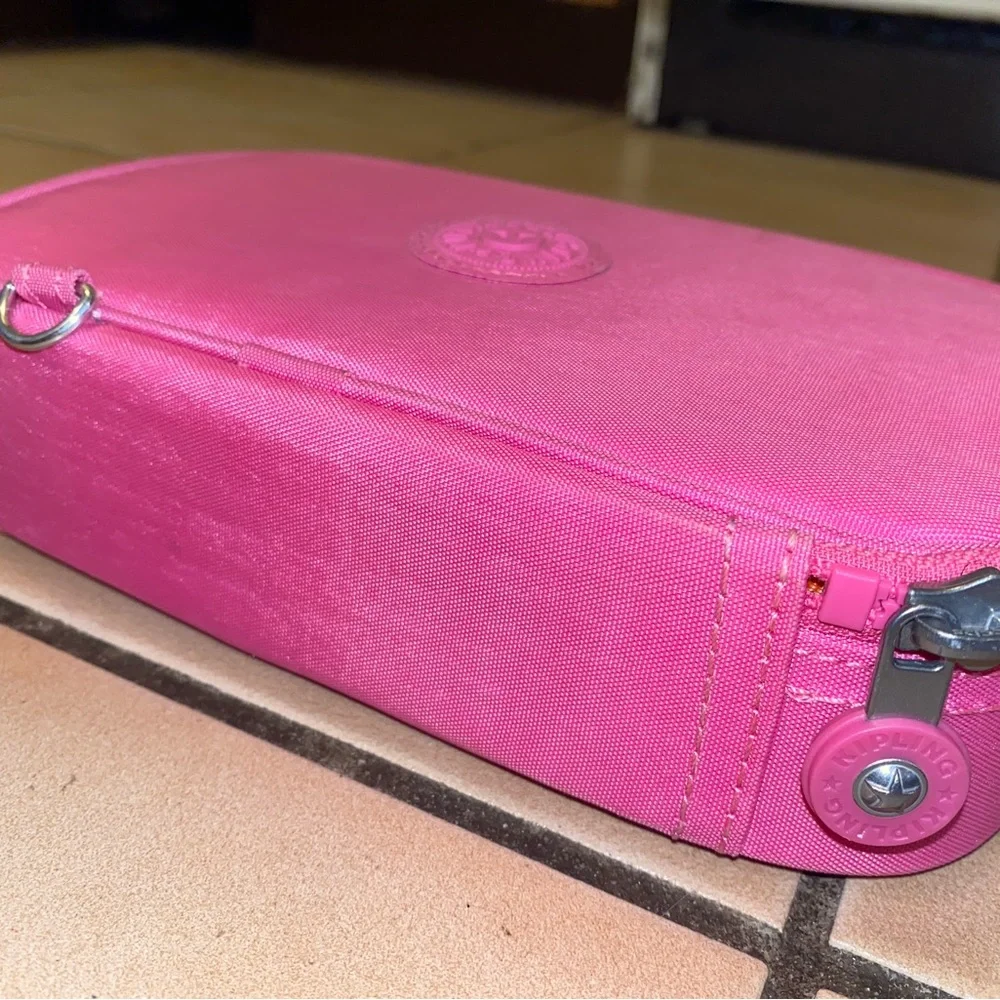 Kipling 50 pens case fuschia / orange like new